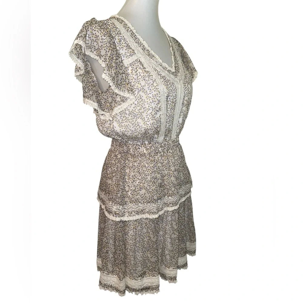 Chelsea & Violet Cream Floral Mini Dress - Picture 6 of 17